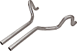 815802 Prebent Series Tail Pipe - Natural, Stainless Steel, Direct Fit, Set of 2