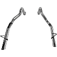 815814 Prebent Series Tail Pipe - Natural, Stainless Steel, Direct Fit, Set of 2
