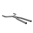 815932 Universal, X-Pipe Stainless Steel Exhaust Pipe Scavenger Series