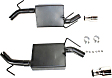 817483 Axle-Back Exhaust System, 3.6L, 6Cyl, Made of Stainless Steel, American Thunder Series