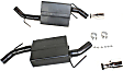 817483 Axle-Back Exhaust System, 3.6L, 6Cyl, Made of Stainless Steel, American Thunder Series