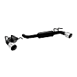 817686 Axle-Back Exhaust System, 6.2L, 8Cyl, Made of Stainless Steel, Outlaw Series