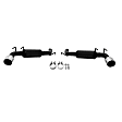 817686 Axle-Back Exhaust System, 6.2L, 8Cyl, Made of Stainless Steel, Outlaw Series