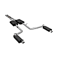 817741 Cat-Back Exhaust System, 3.6L, 6Cyl, Made of Stainless Steel, American Thunder Series