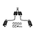 817741 Cat-Back Exhaust System, 3.6L, 6Cyl, Made of Stainless Steel, American Thunder Series