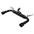 817755 Axle-Back Exhaust System, 3.8L, 6Cyl, Made of Stainless Steel, Outlaw Series