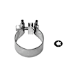 817755 Axle-Back Exhaust System, 3.8L, 6Cyl, Made of Stainless Steel, Outlaw Series