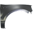Front, Passenger Side Fender, With Wheel Opening Molding Holes