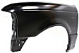 Front, Driver Side Fender, Without Wheel Opening Molding Holes