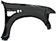 Front, Driver Side Fender, with Provisions For Emblem and Nameplate Base, For Models with Wheel Opening Molding Holes