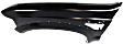 Front, Driver Side Fender, with Provisions For Emblem and Nameplate Base, For Models with Wheel Opening Molding Holes