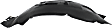 Front, Driver Side Fender Liner, 6 Cyl., 4.0L Engine