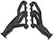 11108FLT Headers Shorty, Painted Black, Made of Steel