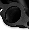 11143FLT Headers Shorty, Painted Black, Made of Stainless Steel
