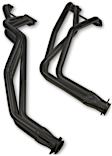 11510FLT Headers Long Tube, Painted Black, Made of Steel