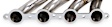 11540FLT Universal, Headers Natural Made of Stainless Steel