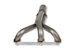 11585FLT Headers Upright, Natural, Made of 409 Stainless Steel