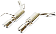 12136FLT Axle-Back Exhaust System, Made of Stainless Steel, Super Street Series