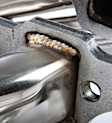 12138FLT Headers Shorty, Polished, Made of Stainless Steel