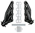 12147FLT Headers Shorty, Painted Black, Made of Stainless Steel