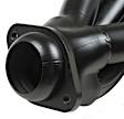 12147FLT Headers Shorty, Painted Black, Made of Stainless Steel