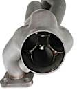 17000FLT Headers Shorty, Natural, Made of Stainless Steel