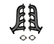 1965 Chevrolet C10 Pickup - Exhaust Manifold, With Black Ceramic Finish; LS Swap, 8 Cyl 4.6L