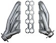32138FLT Headers Shorty, Silver Ceramic Coated, Made of Stainless Steel