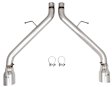 51605RFLT Axle-Back Exhaust System, Made of Stainless Steel, Super Street Series