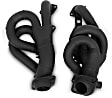 91670FLT Headers Shorty, Painted Black, Made of Steel
