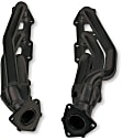 91730FLT Headers Shorty, Painted Black, Made of Steel