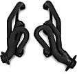91945FLT Headers Shorty, Painted Black, Made of Steel