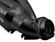 91950FLT Headers Shorty, Painted Black, Made of Steel