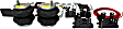 2550 Rear, Driver and Passenger Side Air Spring Ride-Rite Series, Set of 2
