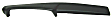 424 Dash Cover, Black, Molded; Overlay Over Factory Dash, Dash Cap Series