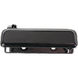Front, Passenger Side Smooth Black Exterior Door Handle, Without Key Hole