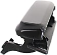 Front, Passenger Side Smooth Black Exterior Door Handle, Without Key Hole
