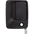 Front, Driver Side Textured Black Exterior Door Handle, With Key Hole