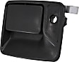 Front, Driver Side Textured Black Exterior Door Handle, With Key Hole