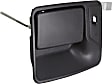 Front, Driver Side Textured Black Exterior Door Handle, With Key Hole
