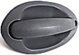 Front, Driver Side Textured Black Exterior Door Handle, With Key Hole