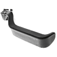 Front or Rear, Passenger Side Interior Door Handle, Black, Without Door Lock Hole