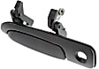 Front, Driver Side Textured Black Exterior Door Handle, With Key Hole