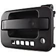 Front, Driver Side Exterior Door Handle, Textured Black, With Key Hole and Keypad Hole