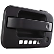 Front, Driver Side Exterior Door Handle, Textured Black, With Key Hole and Keypad Hole