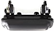 Front, Driver Or Passenger Side Exterior Door Handle, Black, Without Key Hole
