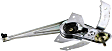 Front, Passenger Side Manual Window Regulator, Hand-Crank Type
