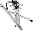 Front, Driver Side Power Window Regulator, With Motor