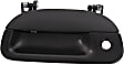 Tailgate Handle, Black Plastic Without Camera Hole With Key Hole