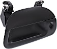 Tailgate Handle, Black Plastic Without Camera Hole With Key Hole